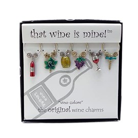Wine Things WT-1423P Vino Color Wine Charms, Painted