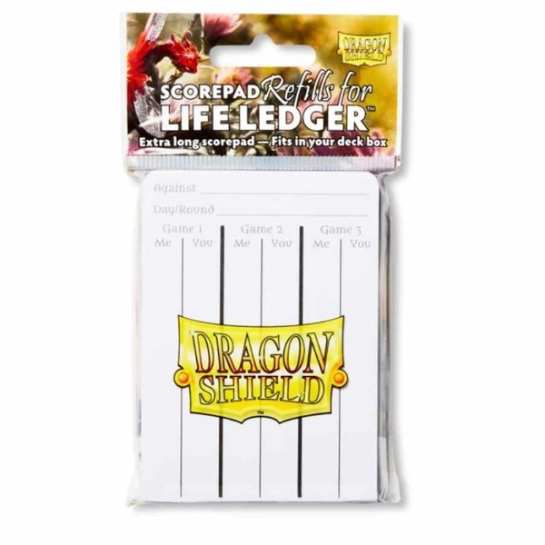 Dragon Shield Life Pad – Life Ledger Refills – 3 Pads by Arcane Tinmen – 34 Pages Each – Game Accessories – Compatible with Life Ledger