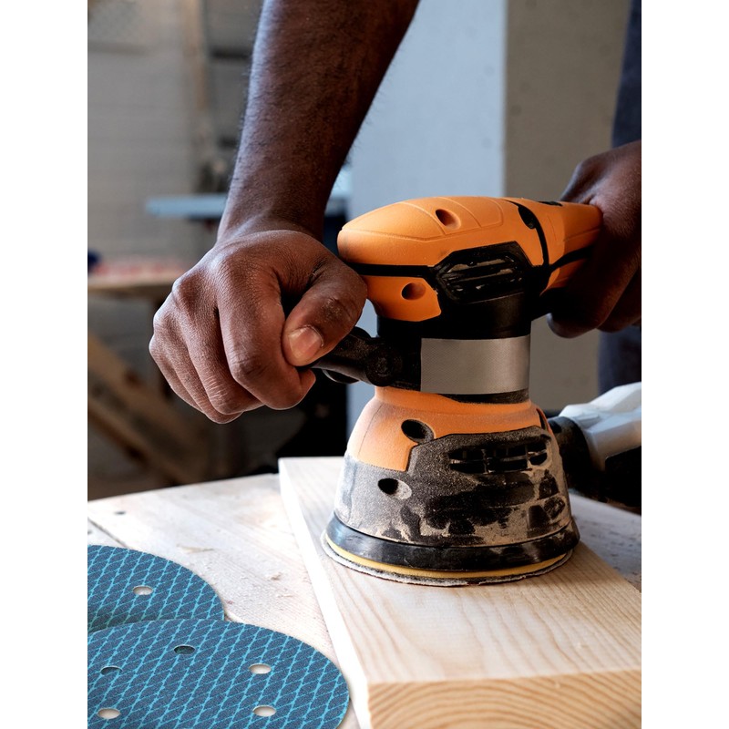 150mm Sandpaper Sander Discs 60 Grit, 6Inch 6 Holes Diamond