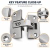 Zinc Alloy Furniture Hinge for Cabinet Doors – Detachable Flip