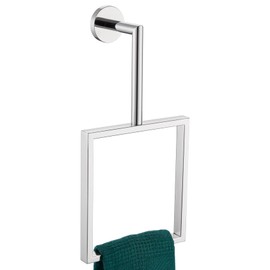 AONEON Towel Ring Chrome Bathroom Towel Holders for Wall Rack Polished Stainless Steel Bath Towel Hanger Bathroom and Kitchen Decor, AN3005CH