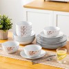 VEWEET Dinnerware Sets for 6, 24 Pieces Porcelain Plates and