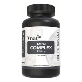 Vnat T-Men Complex Cápsulas Testo con Arginina Cítricos 150 Unidades Vegano