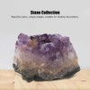 Beufee 2pcs Irregular Natural Amethyst Cluster, Amethyst Crystal Geode Cluster