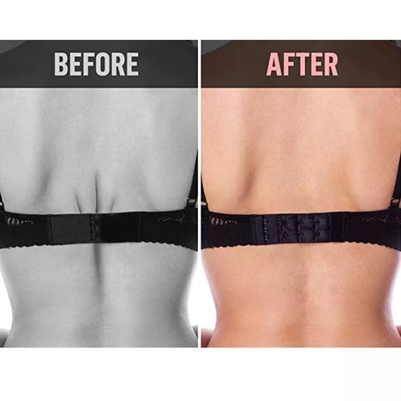 Unbranded 4Pcs Adjustable Bra Extender 2/3/4 Hooks with Elastic Extension