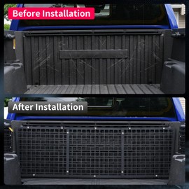 Zekzoop Front Bed Panel Compatible with 2024 2025 Toyota Tacoma Front Molle Panel Truck Bed Panel Rear Cargo Storage Shelf for 2024 Tacoma Accessories (Front Bed Panel)