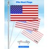 DUPKEV 6FT Carbon Fiber Flag Pole for Outside House –