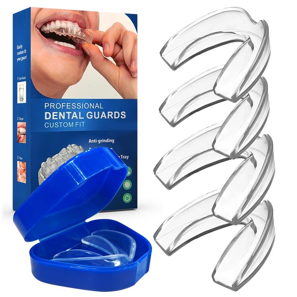 Pack of 4 Mouth Guards for Grinding Teeth, Grinding Splint