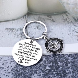 AMBREGRISSUN Confirmation Gifts for Teenage Boys Girls Teen Catholic Baptism Keychain for Son Daughter Christian Religious Gifts for Women Men Church Easter Day Christmas Stocking Stuffer Birthday