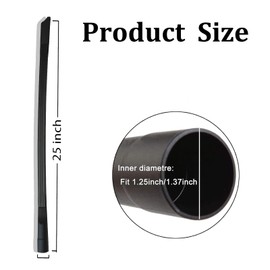 2Pcs Flexible Vacuum Crevice 25" Attachment Crevice Tool Crevice Brush Tool Kit for All 1-1/4" or 1-3/8" (32mm - 35mm) Vacuum Cleaner Suction Household Sweeper Cleaning Tool Replacement