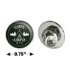 Happy Camper with Campfire Metal 0.75" Lapel Hat Pin Tie