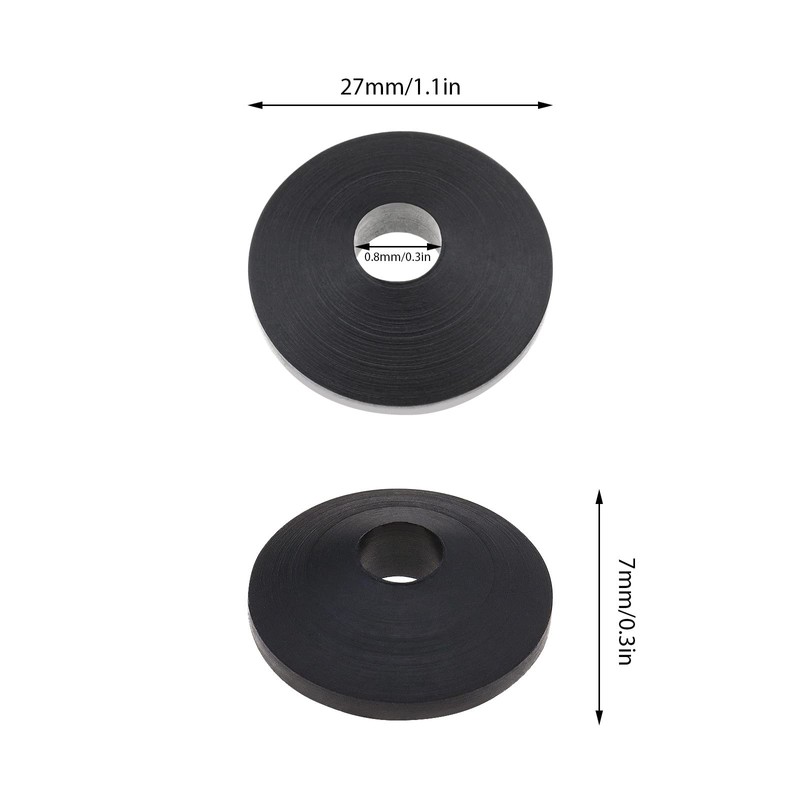 ECSiNG 10Pcs Toilet Seat Washer Replacement Toilet Seat Hinge Fitting