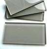 3x6 Cool Gray Color Wave Glass Tile - CW04 Sliver
