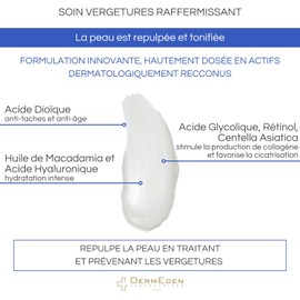DERMEDEN Crema reafirmante para el cuidado de las marcas elásticas de protocolo específico, 200 ml