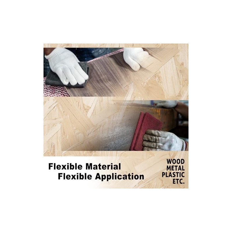 12-Pack 6"x9" Non-Woven Scuff Pads Multi Pack- Aluminum Oxide Abrasive