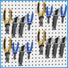Coume 4 Pieces Pegboard Screwdriver Holders, Stainless Steel Pegboard Pliers