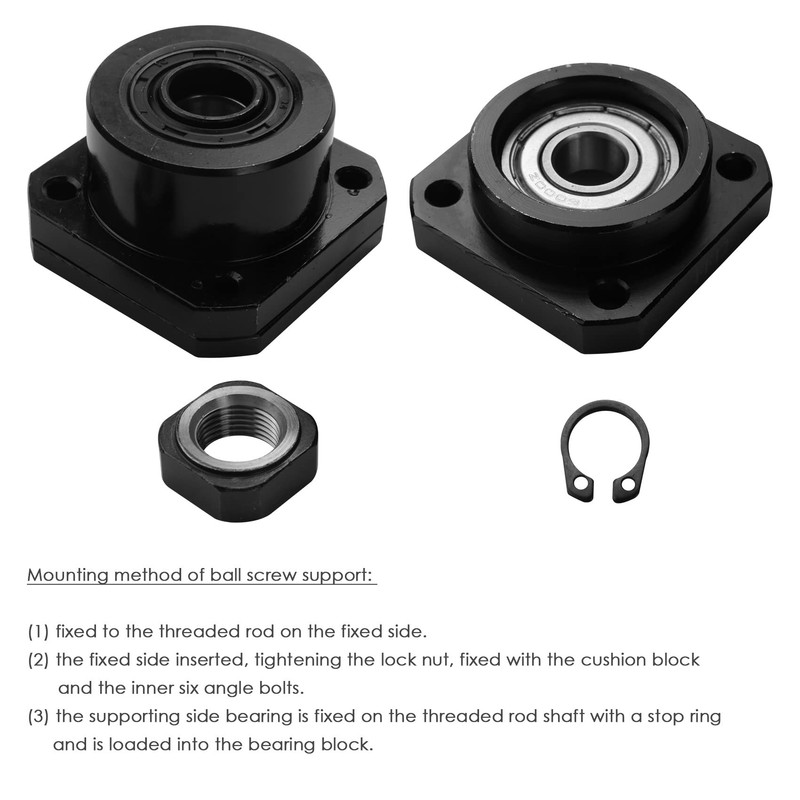 Geieold FK12 FF12 Support for Ball Screw 1605 FK12 Fixed