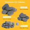 Simetufy 60 Pcs Rocks for Painting, 50Pcs 0.5-1'' & 5pcs