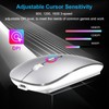 Qxvnm DE Wireless Mouse Bluetooth (USB + BT+ USB-C Adapter)