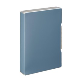 Lihit Lab Mutual File Case, A4, Thick, Slate Blue, A2039-11