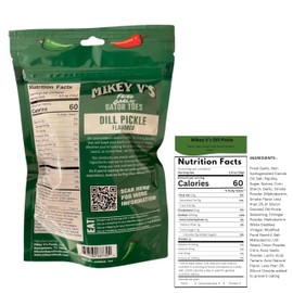 Mikey V's Dill Pickle "Gator Toes", Deep Fried Garlic Snacks, 3.9oz.