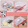 Mr. Pen- Plastic Mesh Zipper Pouch with Label Pocket, A4,
