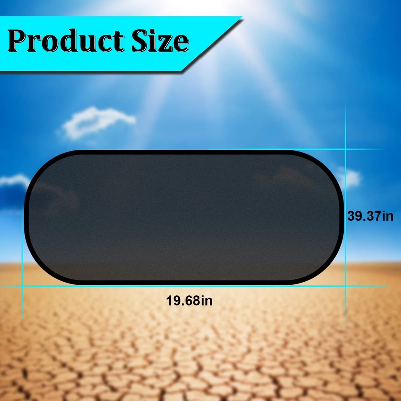 Car Rear Window Sunshade with Suction Cup, Sun UV Rays
