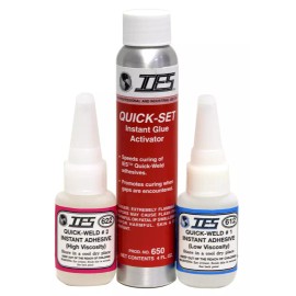 IES 631 IES QUICK-WELD INSTANT ADHESIVE KIT 2-OZ.