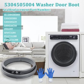 5304505004 Replacement for Electrolux Washer Door Boot Seal, Fits for Frigidaire EFLS527UIW0 EFLS617STT0 EFLS627UTT0 EFLS517SIW0 EFLS627UIW0 EFLS627UTT1 EFLS627UIW1 EFLS517STT0