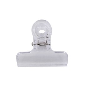 NC Pack of 20 Clear Colour Plastic Bulldog Binder Clips Office Binder Clips Hinge Paper Clip for Office Hinge Clips