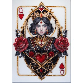 Wizardi Bead Embroidery Kit - Queen of Hearts AB-940 Abris Art