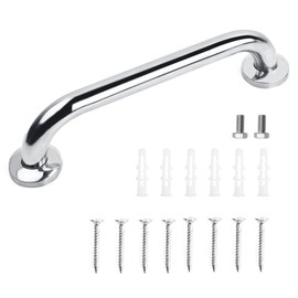 Shower Grab Bar, Stainless Steel, Bathtub Handle, Non-Slip for Bathtub, Shower, Safety Handles, Bath Handle, Shower Safety Handles for Seniors, 30 cm (Silver)