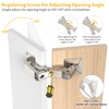 Chibery 4 Pack 170 Degree Soft Close Cabinet Hinges, Slow