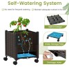 Adjustable Height 87-Inch Tall Raised Garden Bed with Lockable Wheels
