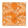 Ambesonne Orange Dog Bandana, Japanese Tree Birds Art, 22" X