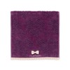 JILLSTUART 58-1520070 Rose Bouquet Towel Handkerchief, Purple, Fluffy, Cute, Ribbon,