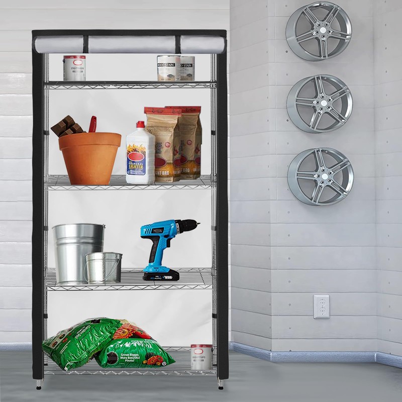 Dalema Storage Shelf Cover,Outdoor Heavy Duty 600D 60''W x 18''D