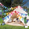 G2PLUS Colourful Bunting Outdoor Weatherproof, 20 m Indoor Party Bunting