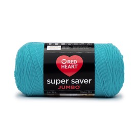 Red Heart 073650013508 Super Saver Hilo Jumbo, Turqua, 1