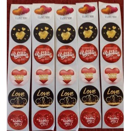 Unbranded 30PC. HEART -  VALENTINE'S DAY - LOVE #2 STICKERS - ENVELOPE SEALS