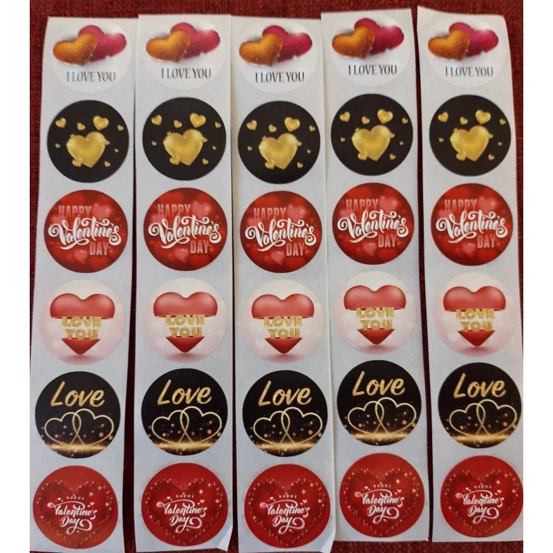 Unbranded 30PC. HEART - VALENTINE'S DAY - LOVE #2 STICKERS