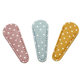 Beavorty Pack of 3 Scissors Case Shear Protection for Home Single Scissors Protection PU Leather Cover for Scissors Scissor Cover Protection Cross Protective Case Eyelash Scissors Set Leather Case