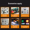 25Pcs Squares Push Button Switch ABS Brass Self Locking with