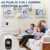Kenvc 2Pack Carbon Monoxide Detector Plug in Wall, 3-in-1 CO
