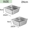 Asdays Colander Bowl Set, Square Storage Container, Square Bat, Dishwasher