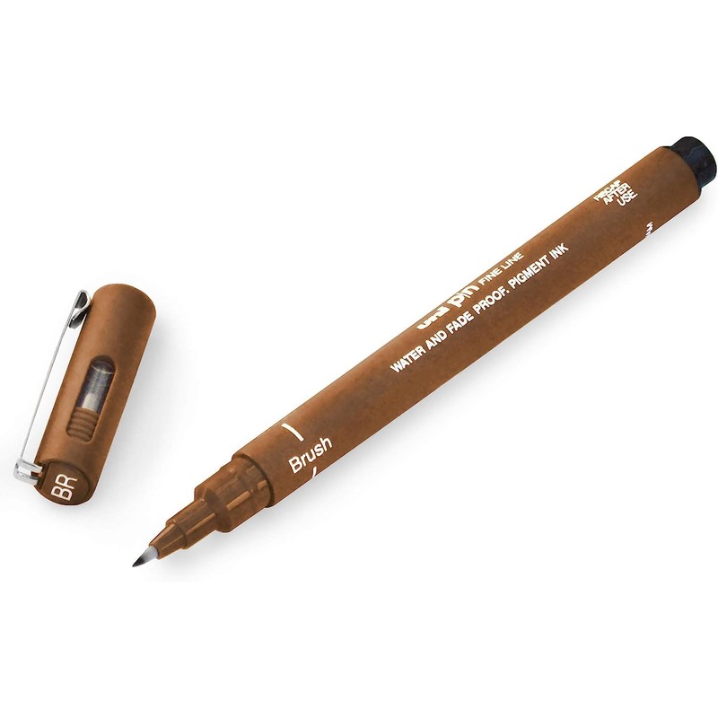 Uni Pin Fineliner Drawing Pen - Black, Dark Grey, Light