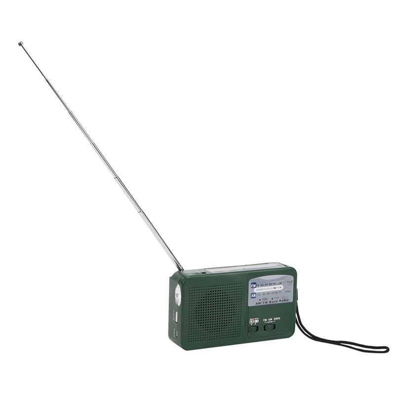 Plastic Outdoor Emergency Light Radio Hand Crank Generate Electricity Multifunction