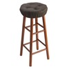 Klear Vu Omega Gripper Non-Slip Tufted Round Barstool Cushion for