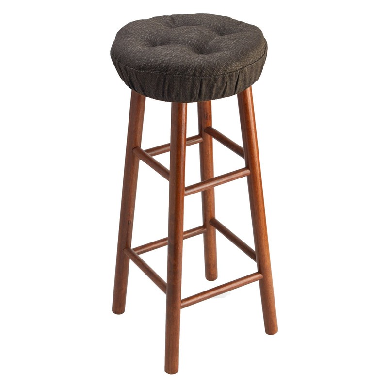 Klear Vu Omega Gripper Non-Slip Tufted Round Barstool Cushion for