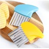 Crinkle Cutter Stainless Steel Potato Carrot Chip Vegetable Crinkle Wavy
